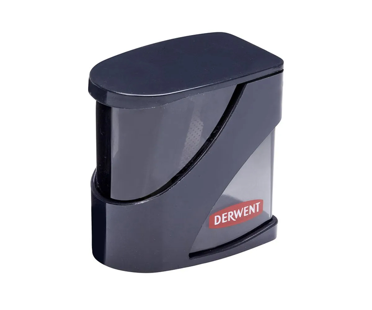 Ascutitoare Metalica Dubla Cu Rezervor Neagra Professional Derwent