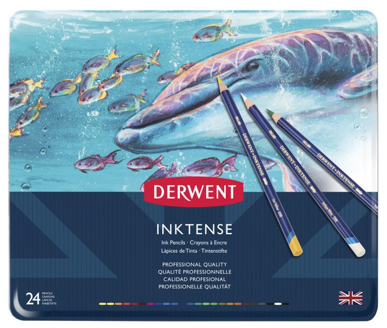 Set Creioane 24 Culori Inktense Derwent