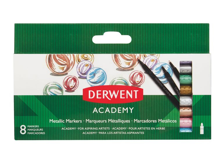 Markere Metalice 8 Buc/Set Derwent Academy