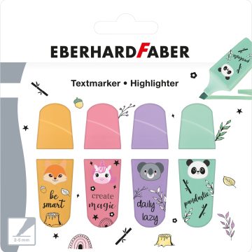 Textmarker Animale Set 4 Bucati Eberhard Faber