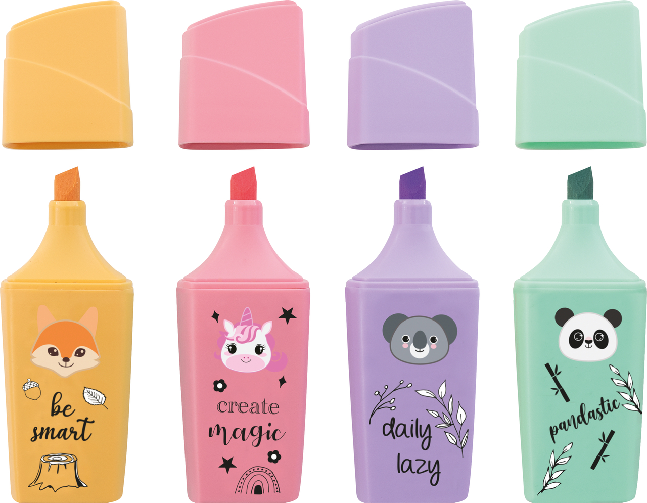 Textmarker Animale Set 4 Bucati Eberhard Faber