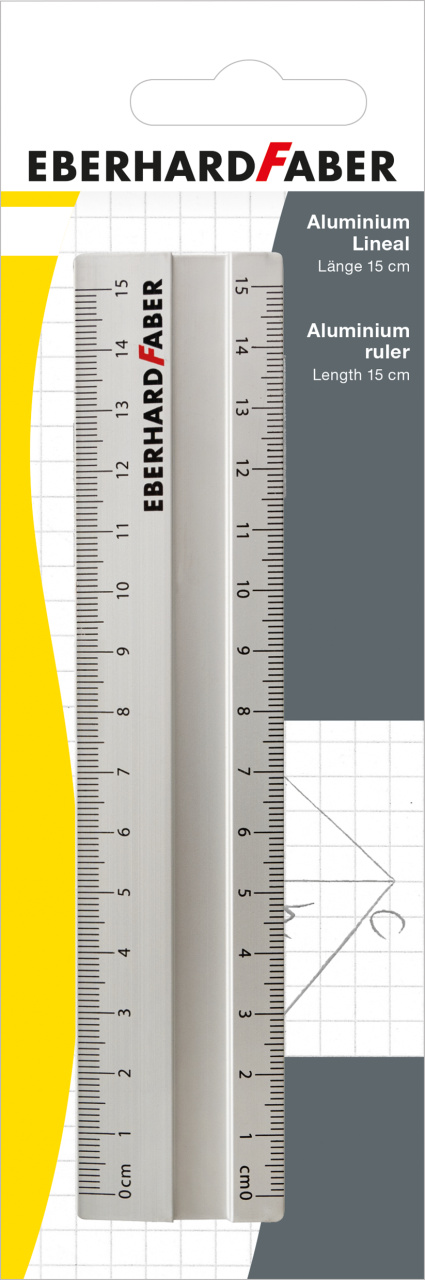 Rigla Aluminiu 15cm Eberhard Faber