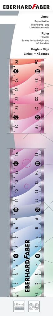 Rigla 30cm Flexibila Rainbow Eberhard Faber