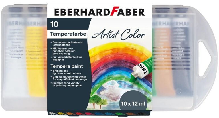 Tempera 10 Culori 12ml Cut Plastic Eberhard Faber
