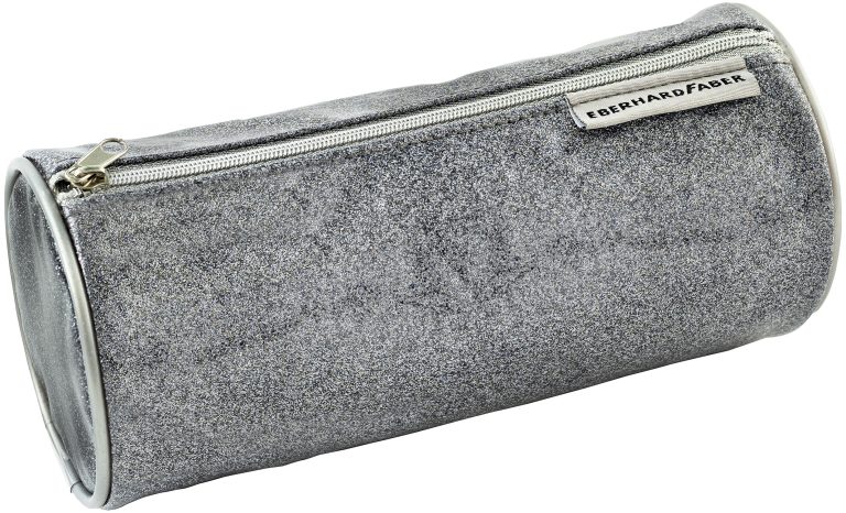 Penar Etui Tubular Jumbo Glitter Gri Eberhard Faber