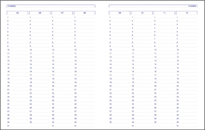 Agenda A4 Nedatata Verde Activ Ego