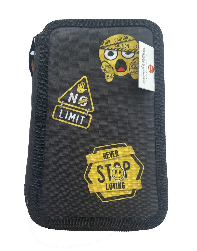 Penar Neechipat 3 Fermoare Negru Emoji Pigna