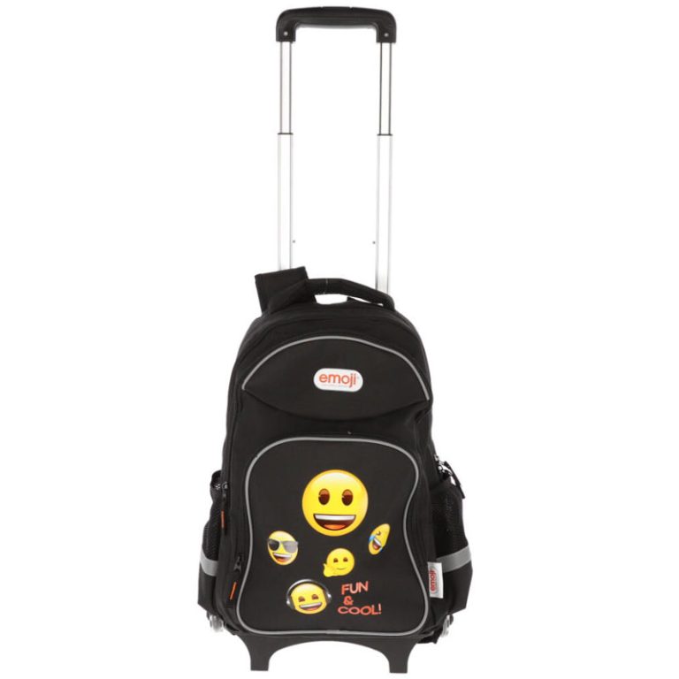Ghiozdan Troller Clasele I-Iv Emoji Negru Pigna