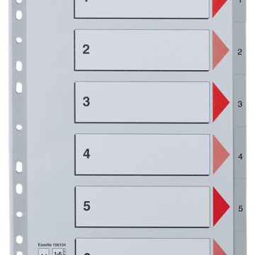 Separatoare Index Plastic 1-6 Esselte