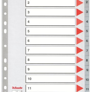 Separatoare Index Plastic 1-12 Esselte