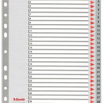 Separatoare Index Plastic 1-31 Esselte