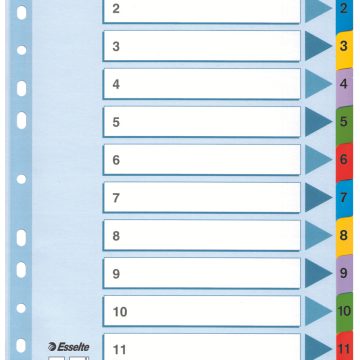 Separatoare Index Carton 1-12 Mylar Esselte