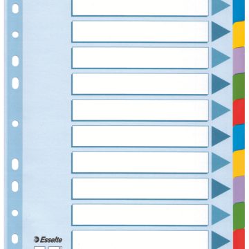 Separatoare Index Carton 12 Coli Mylar Esselte