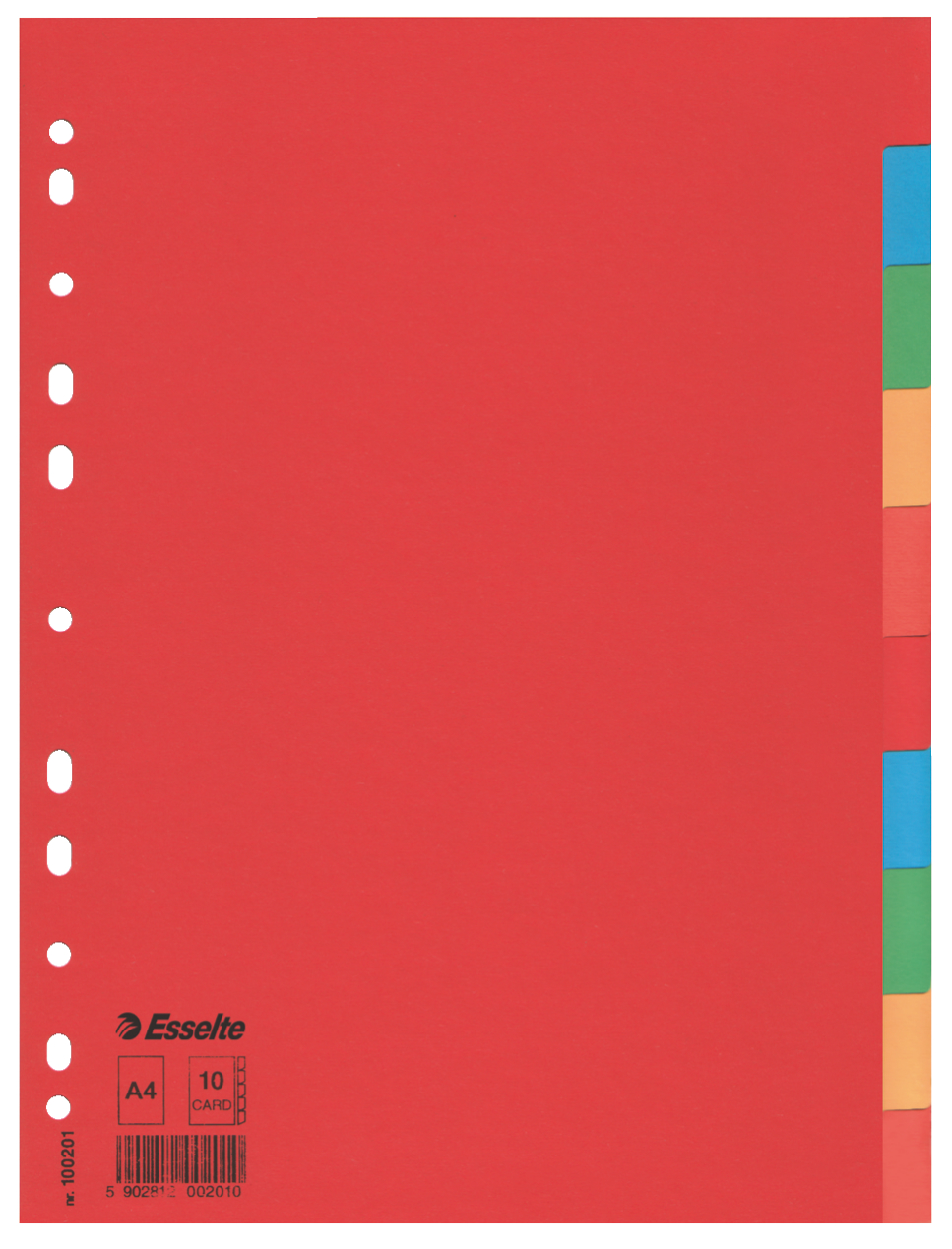 Separatoare Index Carton 10 Culori Economy Esselte
