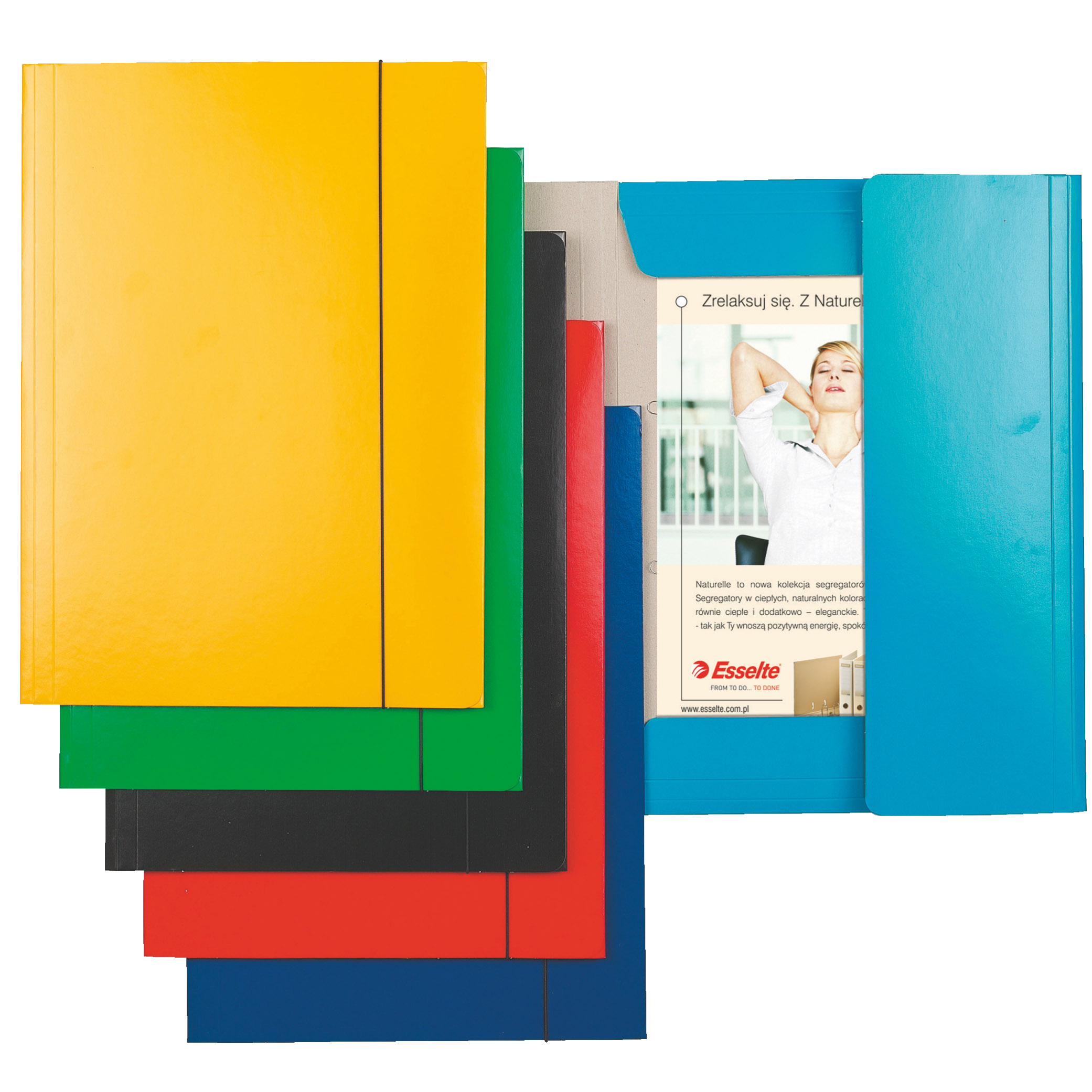 Mapa Carton Cu Elastic Galben Economy Esselte