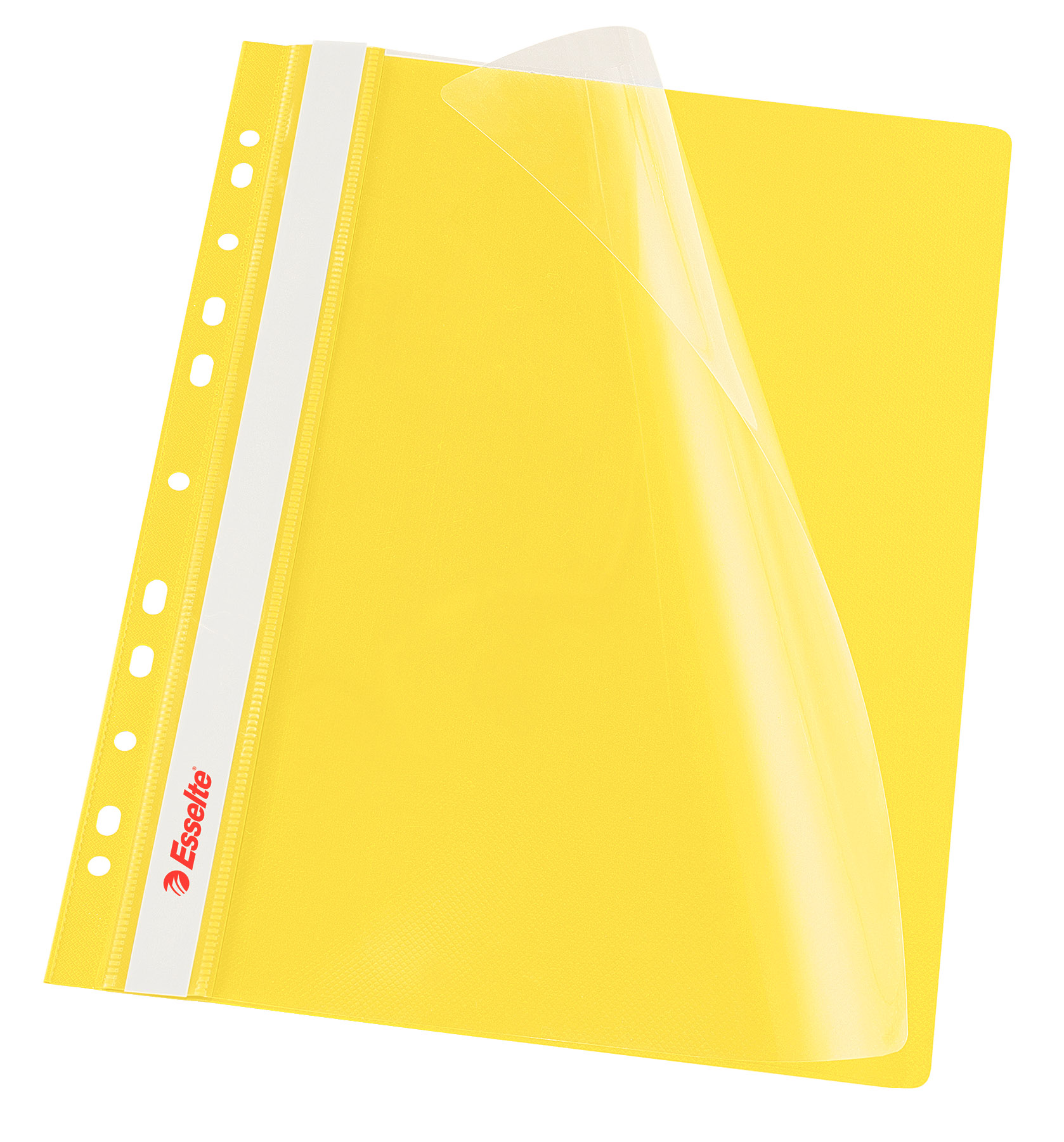 Dosar Plastic Cu Sina Si Multiperforatii Galben 10/Set Esselte