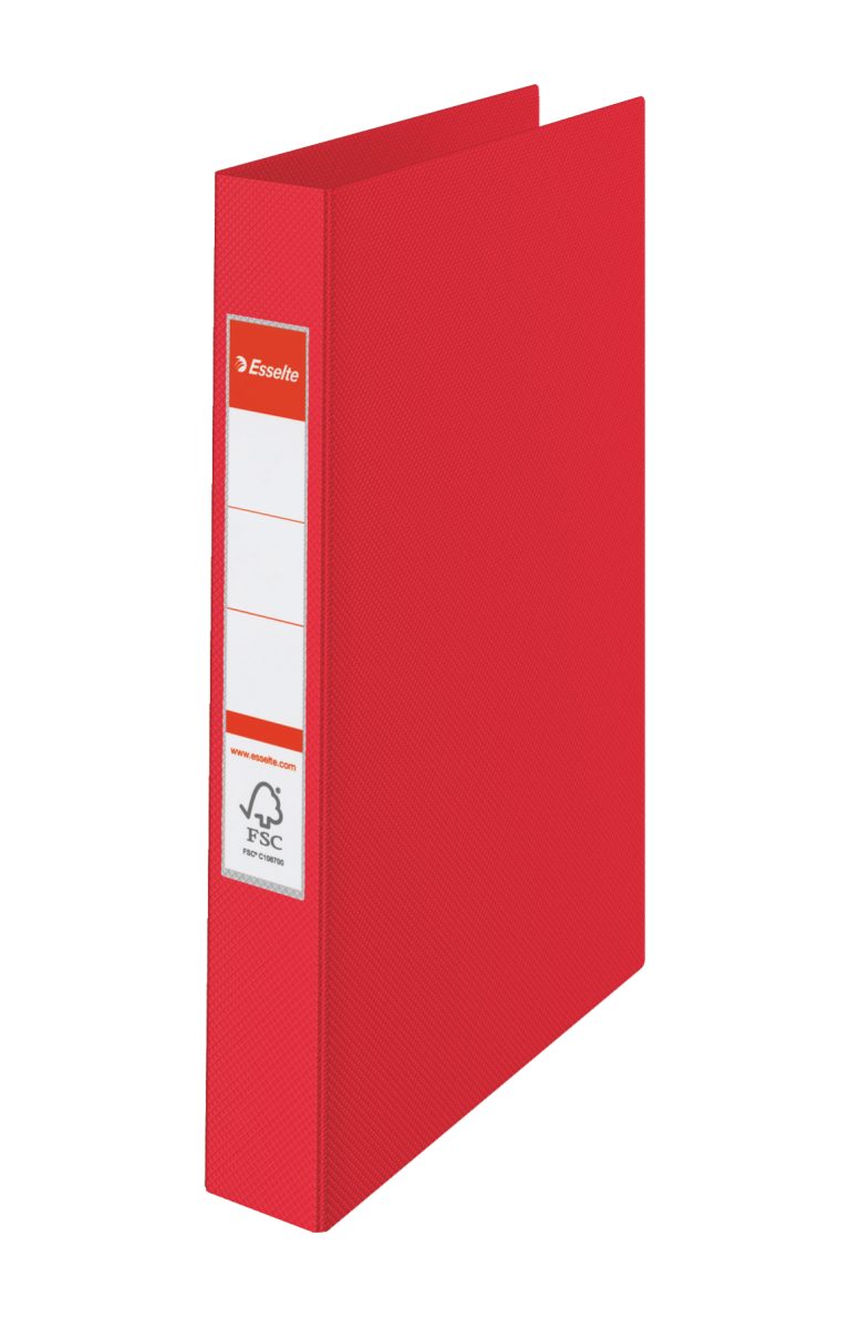 Caiet Mecanic A4 2 Inele 25mm/42mm Rosu Standard Esselte