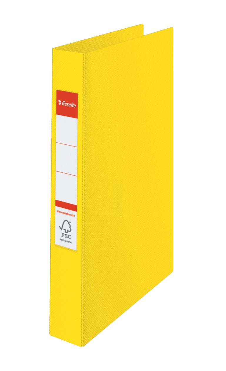 Caiet Mecanic A4 4 Inele 25mm/42mm Galben Standard Esselte