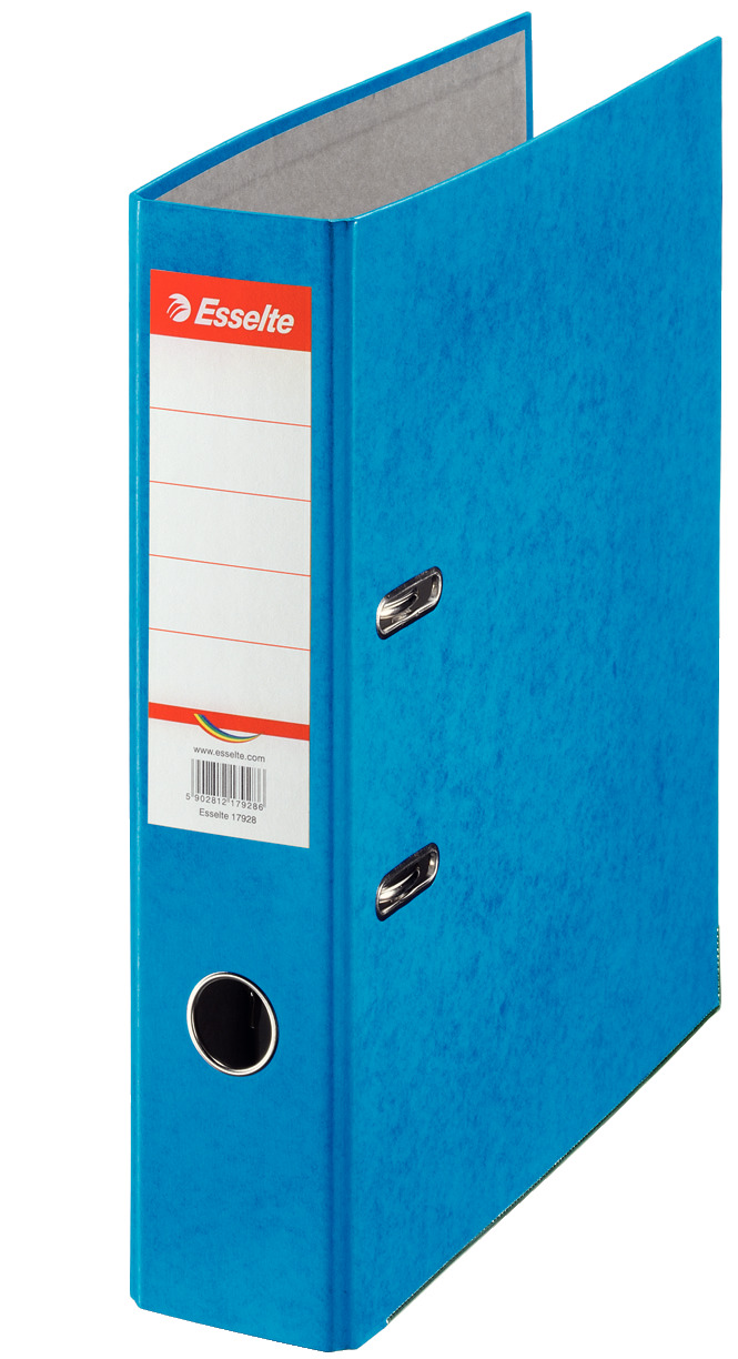 Biblioraft Marmorat 7.5cm Albastru Rainbow Esselte