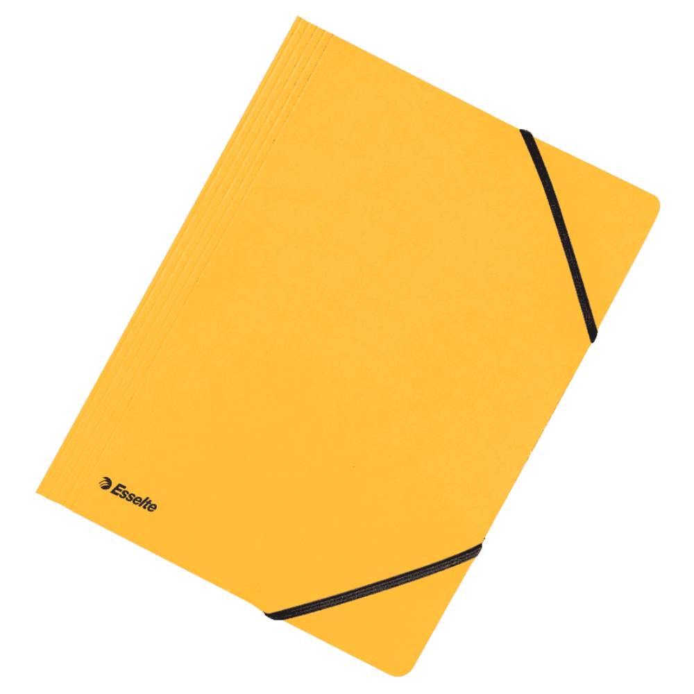 Mapa Carton Cu Elastic Lux Galbena Esselte