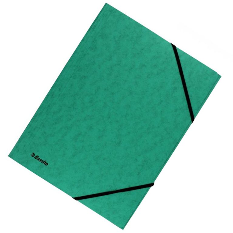 Mapa Carton Cu Elastic Lux Verde Esselte