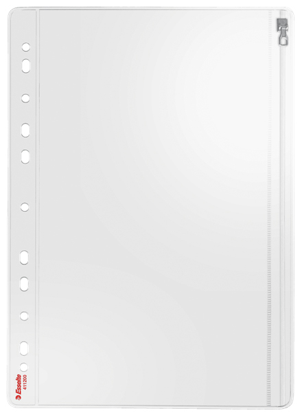 Folie Protectie A4 Cu Fermoar 200 Microni 5/Set Esselte