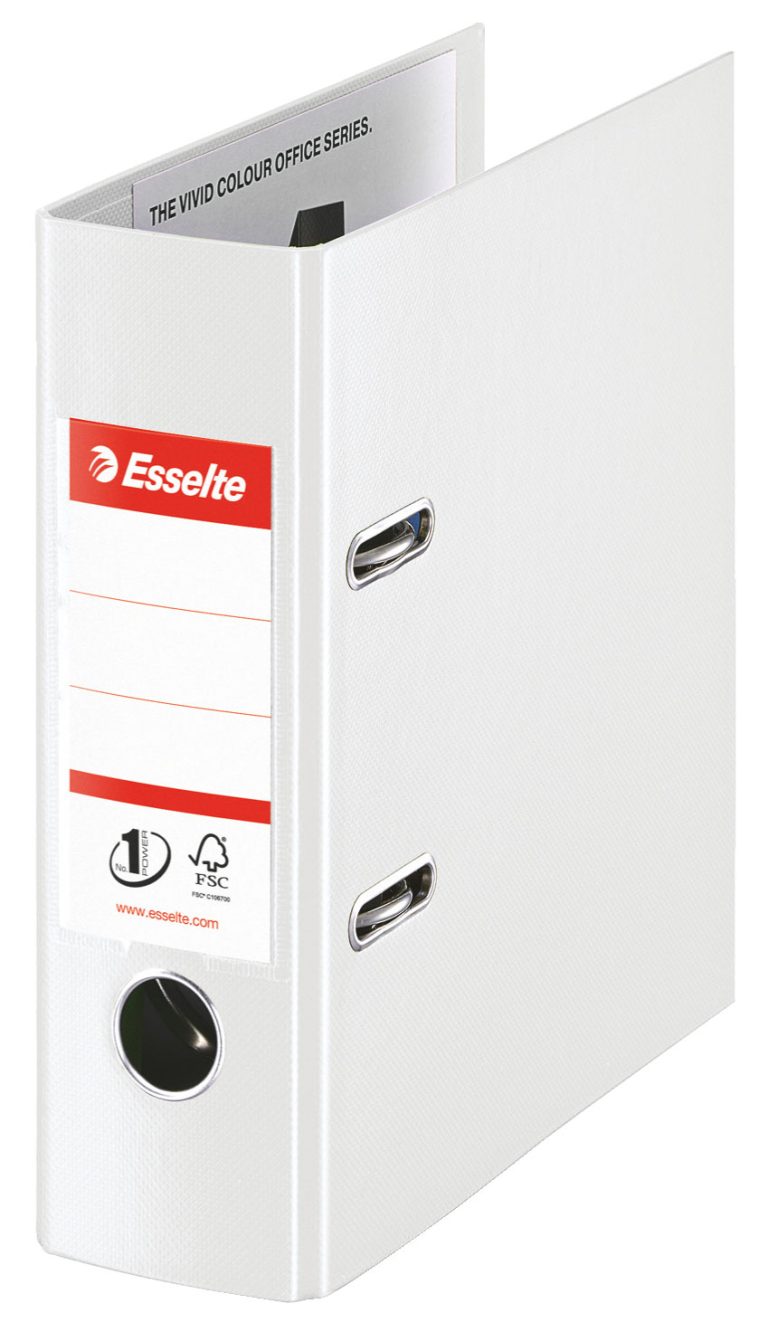 Biblioraft Plastifiat Int-Ext A5 7.5cm Alb Nr1 Power Esselte