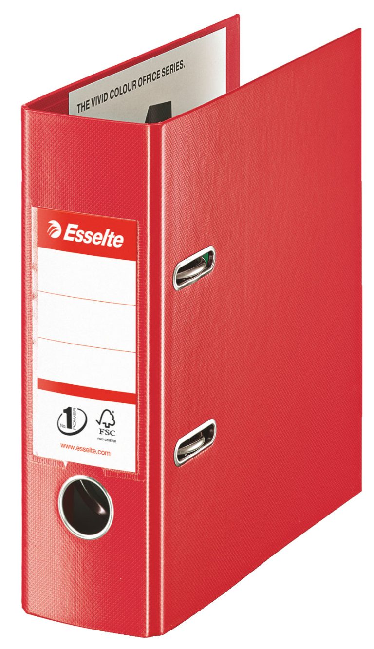 Biblioraft Plastifiat Int-Ext A5 7.5cm Rosu Nr1 Power Esselte