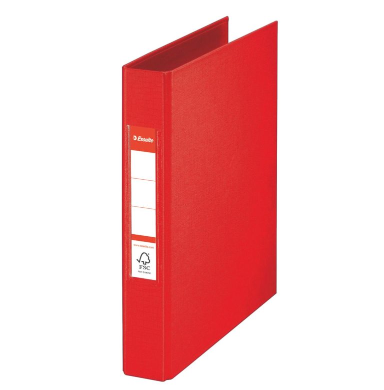 Caiet Mecanic A5 2 Inele 25mm/42mm Rosu Standard Esselte