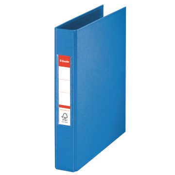 Caiet Mecanic A5 2 Inele 25mm/42mm Albastru Standard Esselte