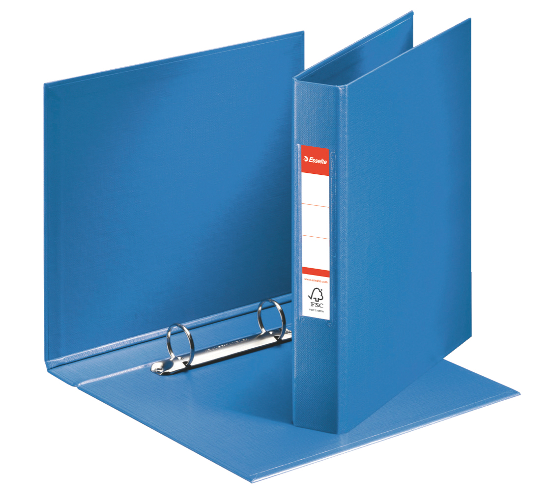 Caiet Mecanic A5 2 Inele 25mm/42mm Albastru Standard Esselte