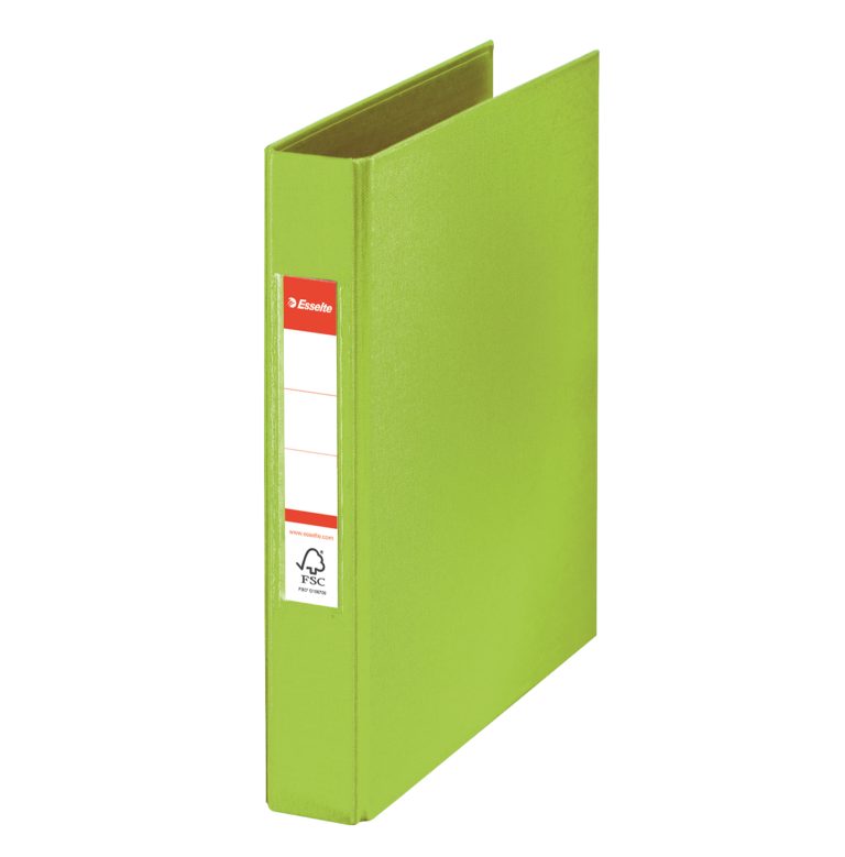 Caiet Mecanic A5 2 Inele 25mm/42mm Verde Standard Esselte