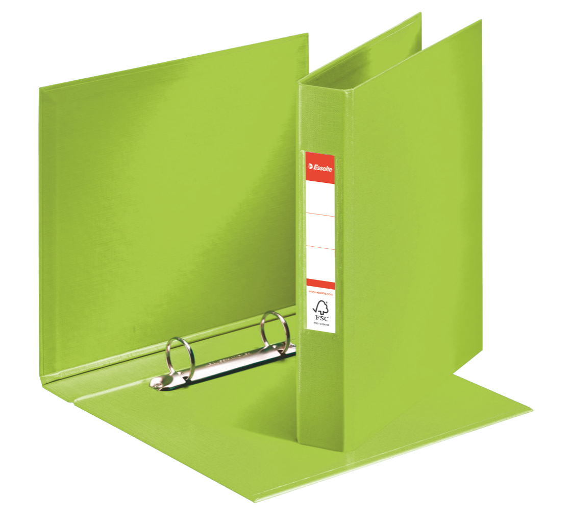 Caiet Mecanic A5 2 Inele 25mm/42mm Verde Standard Esselte