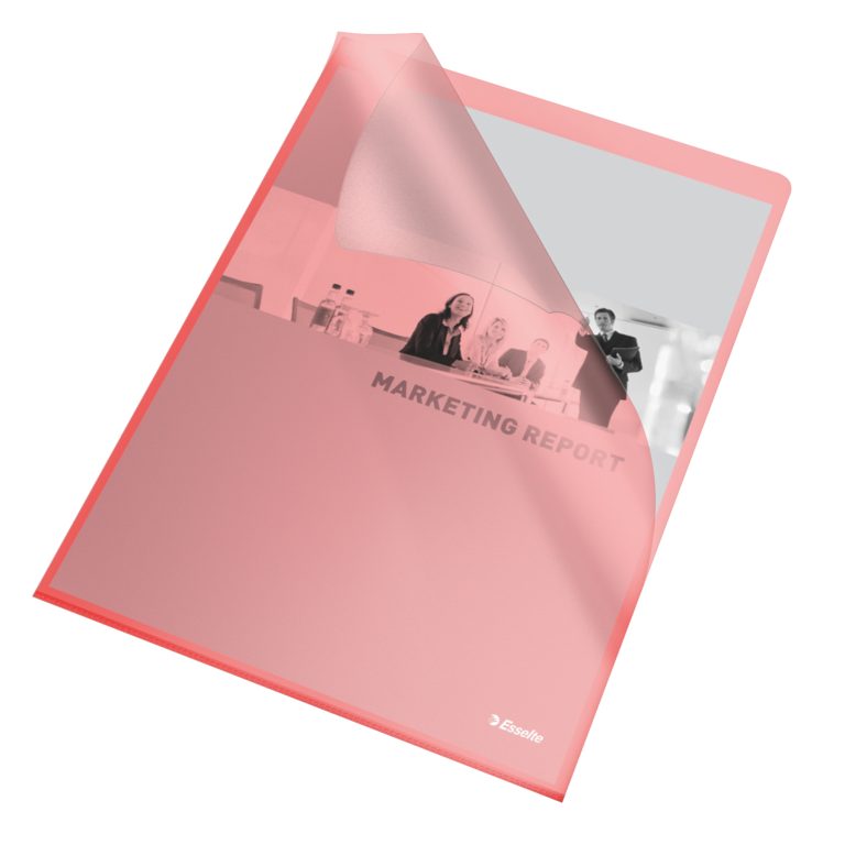 Mapa Protectie A4 Tip L Rosie 105 Microni 25/Set Esselte