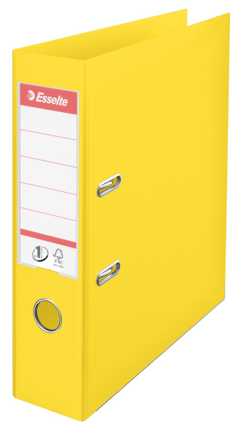 Biblioraft Plastifiat Int-Ext 7.5cm Galben Vivida Nr1 Esselte