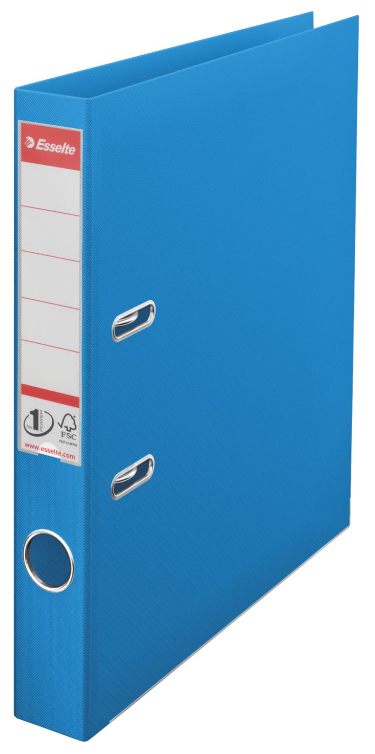 Biblioraft Plastifiat Int-Ext 5cm Albastru Vivida Nr1 Esselte