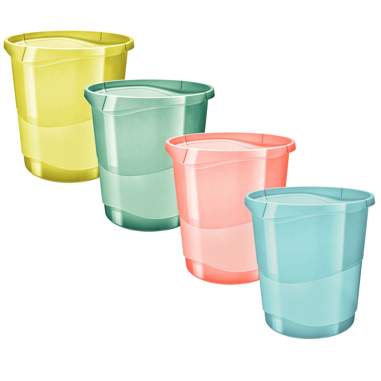 Cos Birou 14L Albastru Colour'Ice Esselte