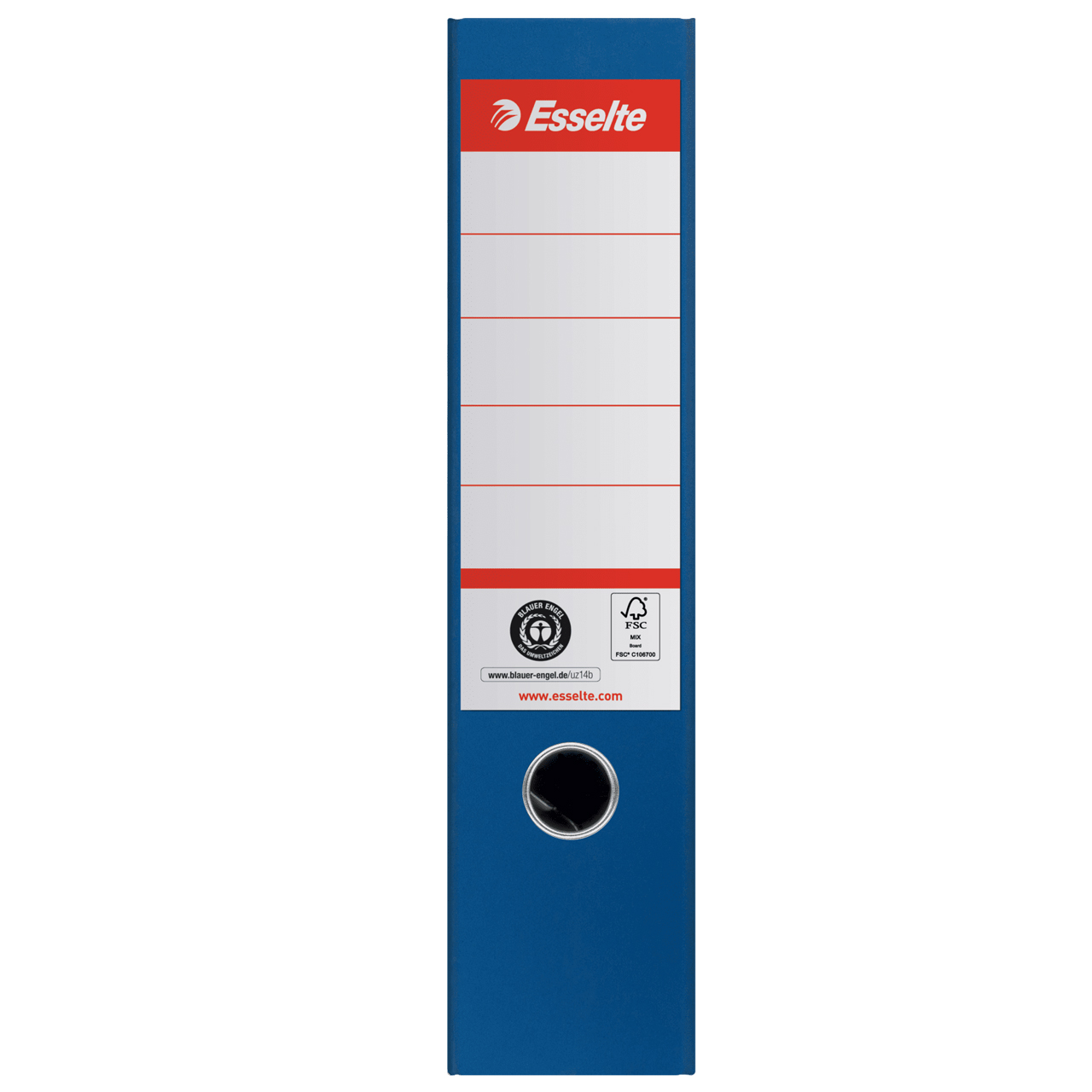Biblioraft Carton Reciclat 7.5cm Albastru Nr1 Power Fsc Esselte