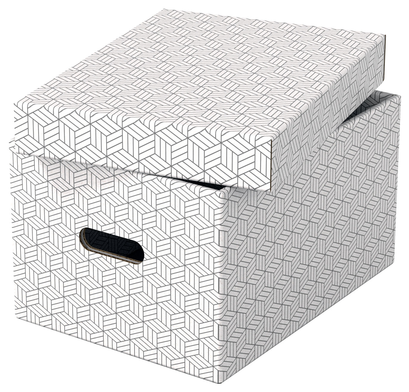 Cutie Depozitare Cu Capac 36 X 26 X 20cm Alba Recycled Fsc 3/Set Esselte