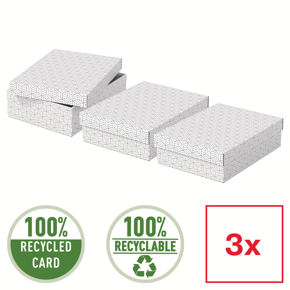 Cutie Depozitare Cu Capac 36 X 26 X 10cm Alba Recycled Esselte