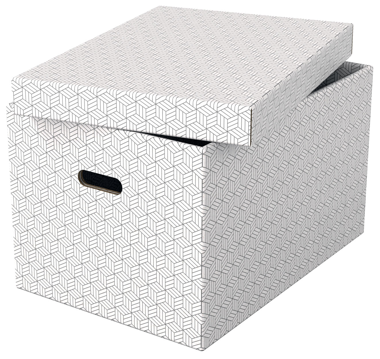 Cutie Depozitare Cu Capac 51 X 35 X 30cm Alba Recycled Fsc 3/Set Esselte