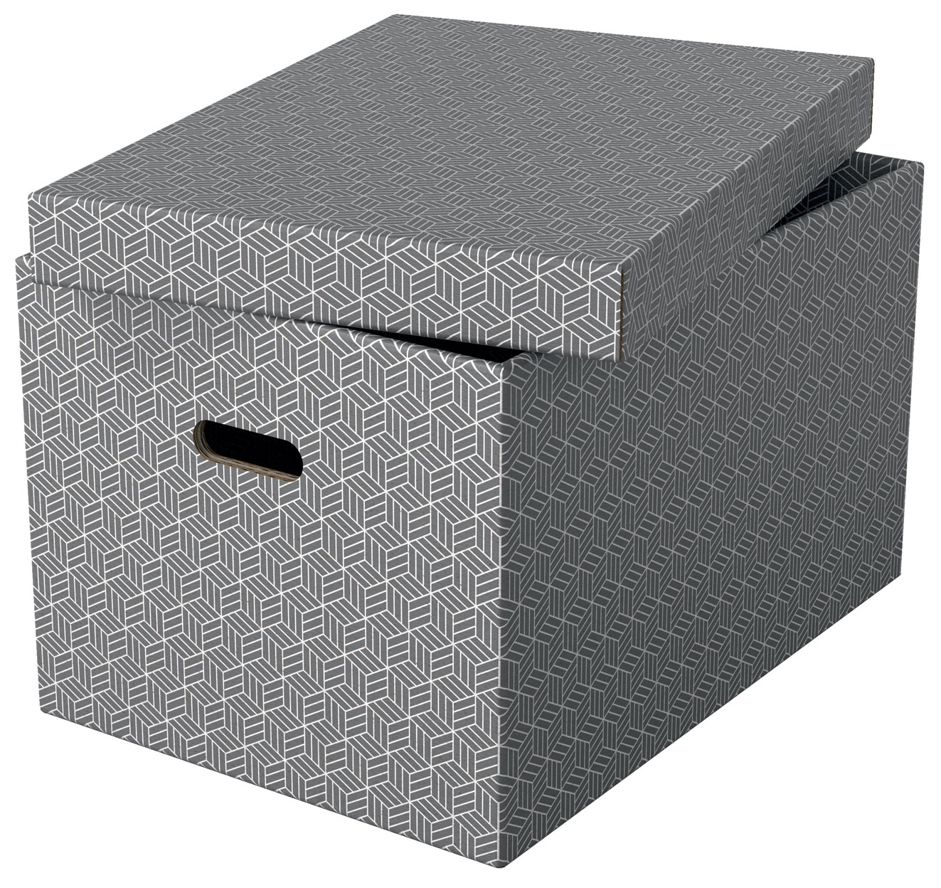 Cutie Depozitare Cu Capac 51 X 35 X 30cm Gri Recycled Fsc 3/Set Esselte