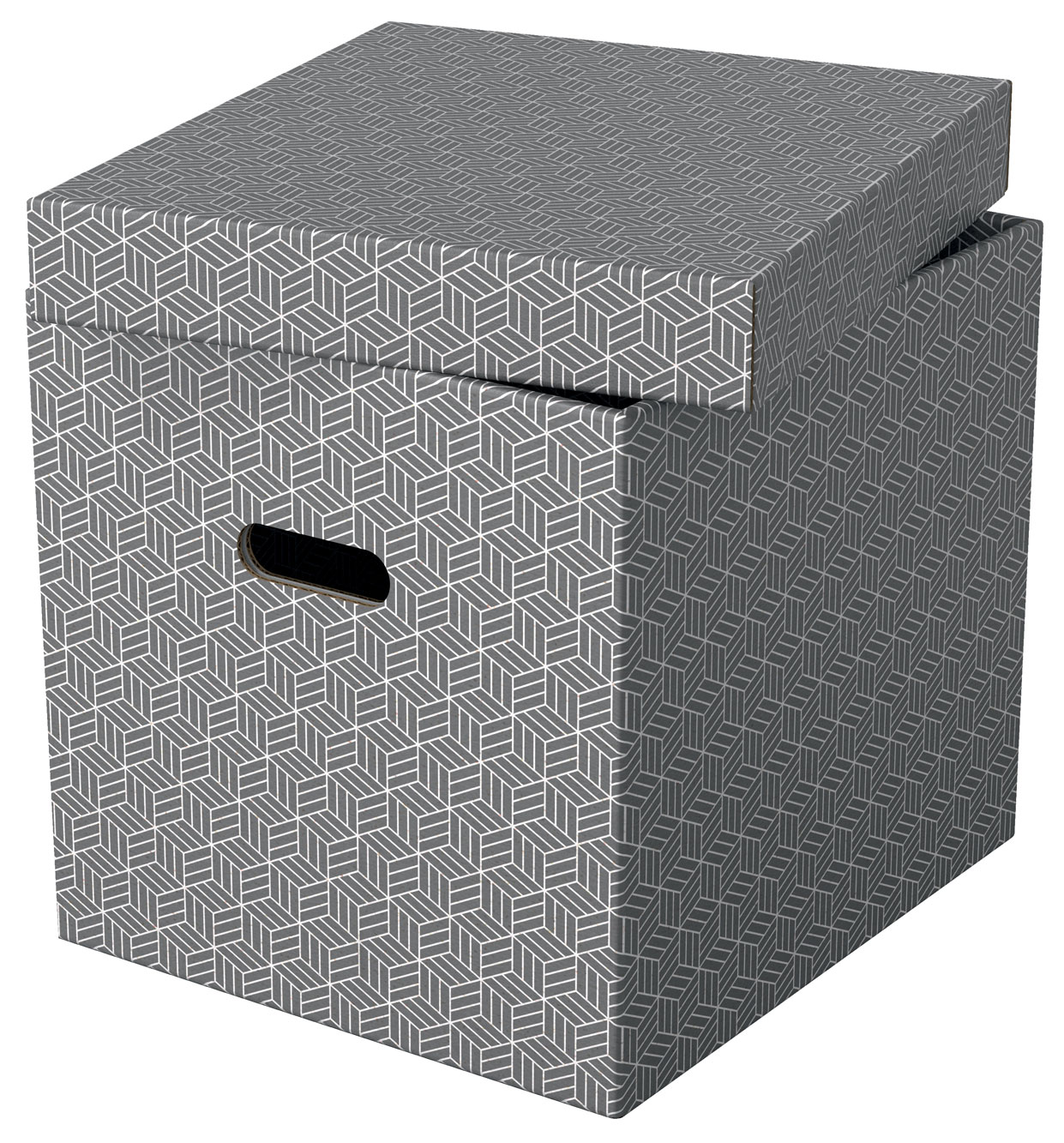 Cutie Depozitare Cu Capac 36 X 32 X 31cm Gri Recycled Fsc 3/Set Esselte