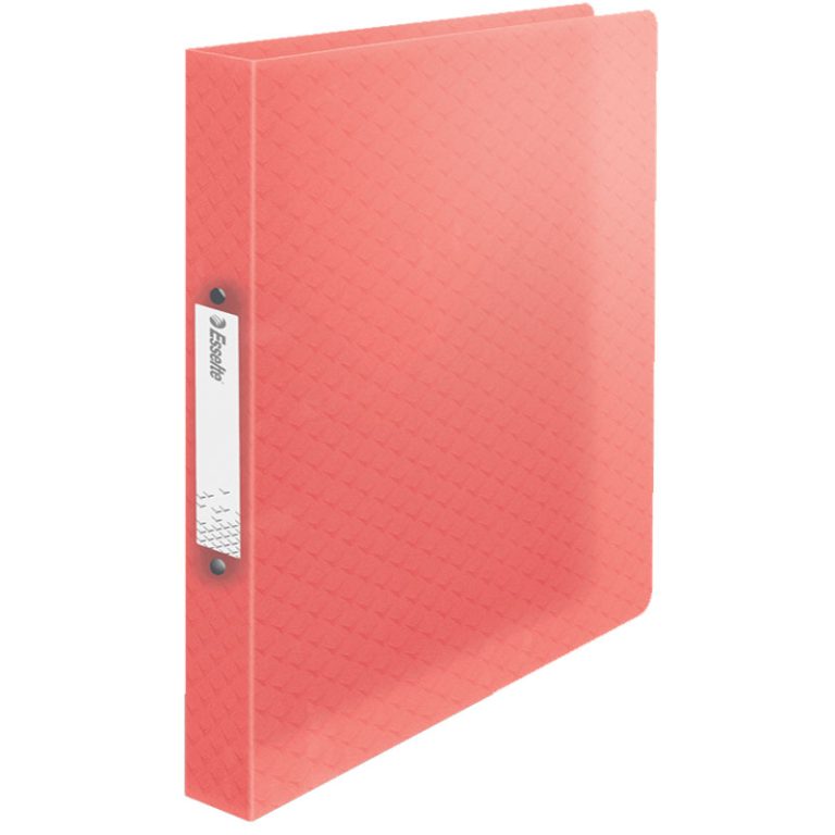 Caiet Mecanic A4 2 Inele 25mm/32mm Coperta Flexibila Corai Colour'Breeze Esselte