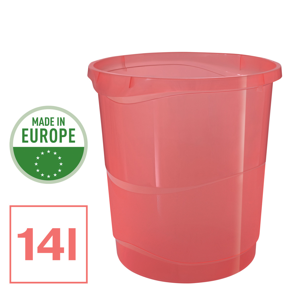 Cos Birou 14L Corai Reciclabil Colour'Breeze Esselte