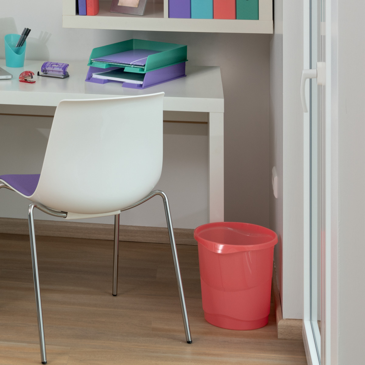 Cos Birou 14L Corai Reciclabil Colour'Breeze Esselte