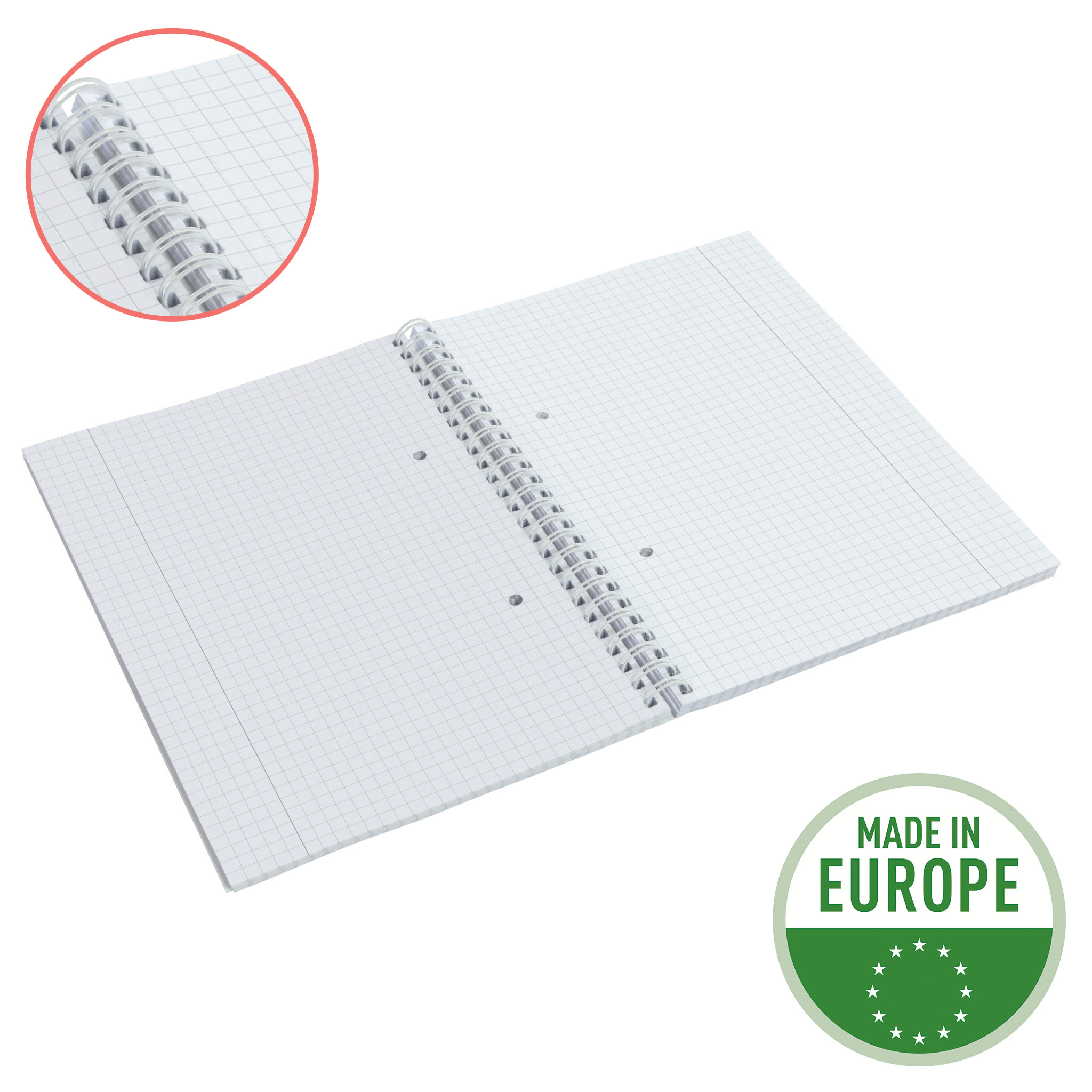 Caiet Birou Spira A5 80 File Dictando Verde Coperta Carton Colour'Breeze Esselte