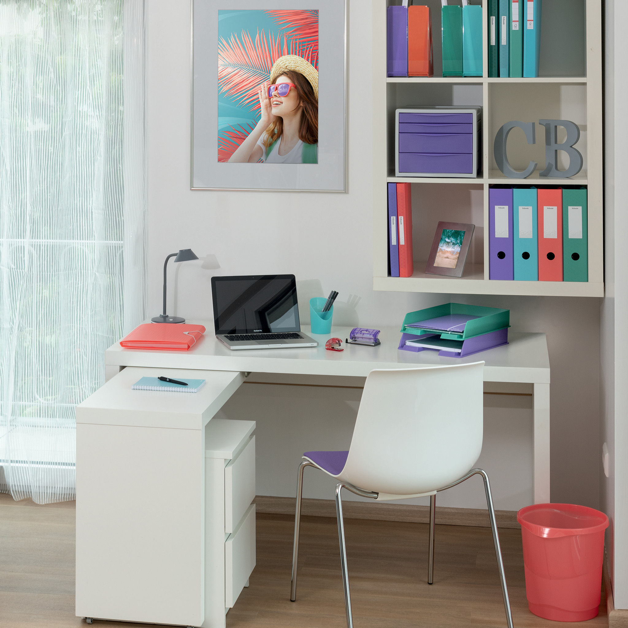 Caiet Birou Spira A5 80 File Dictando Lavanda Coperta Carton Colour'Breeze Esselte