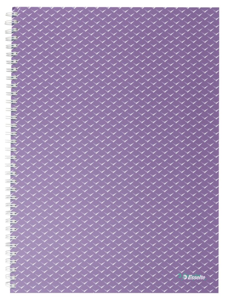Caiet Birou Spira A4 80 File Aritmetica Lavanda Coperta Carton Colour'Breeze Esselte