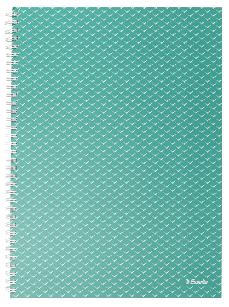 Caiet Birou Spira A4 80 File Dictando Verde Coperta Carton Colour'Breeze Esselte